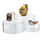 Clear Prop Display Cylinders | Clear Acrylic Round Cylinder Display Riser | Display For Toys | Watches | Jewelry Items. - Image 3