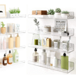 Acrylic Floating Shelves for Wall | Storage and Display | Stylish for Bedroom | Bathroom | Kitchen | Office | pack of 4 | Hover Shelf - Image 2