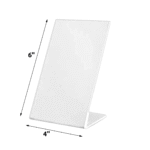 A6 White QR Code Display Stand | ABS QR Display Stand | For Office | Retail | Size - 4X6 Inch (Pack of 10).