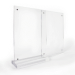 Acrylic Display Stand | Magnetic Picture Frame | Clear Acrylic Picture Holder | For Display Hotels | Office | Home | 8.5x11.7 inches - Image 2