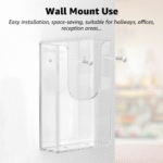 Acrylic A4 Brochure Holder | Clear Acrylic | Flyer Organizer for Magazine | Pamphlet | Booklets | Size - 8.5 x 11.6 inches. - Image 3