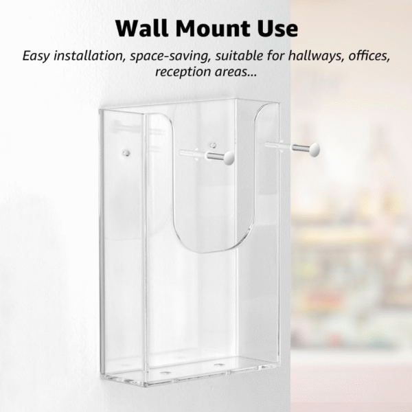 Acrylic A4 Brochure Holder | Clear Acrylic | Flyer Organizer for Magazine | Pamphlet | Booklets | Size - 8.5 x 11.6 inches. - Image 3