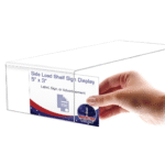 Clear Shelf Label Holder | Acrylic Movable Shelf Tags Holder | For Retail Shop | Classroom | Library | Office | Size- 5x3x5 Inch. - Image 4