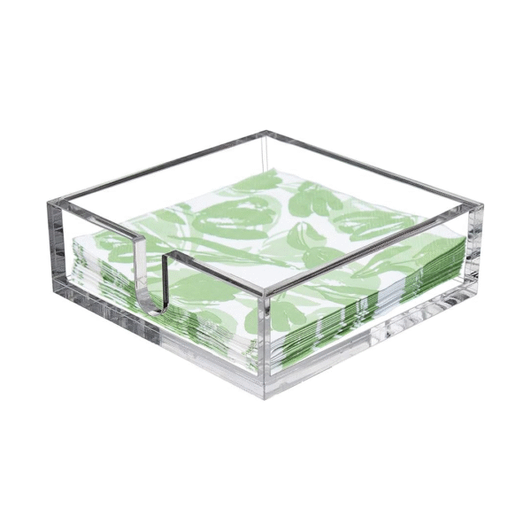 Acrylic Transparent Napkin Holder | Acrylic Napkin Tray | Perfect For Disposable | Paper Hand Towels | Size - 6x6x2 - Image 3