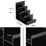 Acrylic 4 Tier Purse Display Stand | Black Acrylic Display Stand | Best For Display Purse | Bags | Perfume | Retail Display . - Image 2
