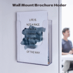 Acrylic A4 Brochure Holder | Clear Acrylic | Flyer Organizer for Magazine | Pamphlet | Booklets | Size - 8.5 x 11.6 inches. - Image 6