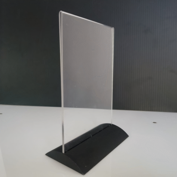 Double-Sided Acrylic Sign Holder A5 | Display Stand Paper Holder | Signage Holder | Tent Card Holder | Vertical Display Stand. - Image 4
