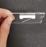 Badge Nameplate Holder | Clear Acrylic Name Tags Holders with Pin | Clear Acrylic Badges | Size-7x3cm (Pack of 20pcs). - Image 5