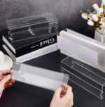 Cubicle Name Plate Holder | Transparent Acrylic Double Sided Sign Tag Holder | For Home | Office | Classroom | Size- 10x2 Inch (Pack of 5). - Image 5