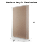 Wall-Mounted Acrylic Shadow Box Frame | DIY Tabletop Display Case | All Clear Memory Box for Dried Flowers | Birthday | Size- 9x12 Inches. - Image 2