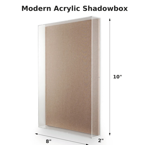 Wall-Mounted Acrylic Shadow Box Frame | DIY Tabletop Display Case | All Clear Memory Box for Dried Flowers | Birthday | Size- 9x12 Inches. - Image 2