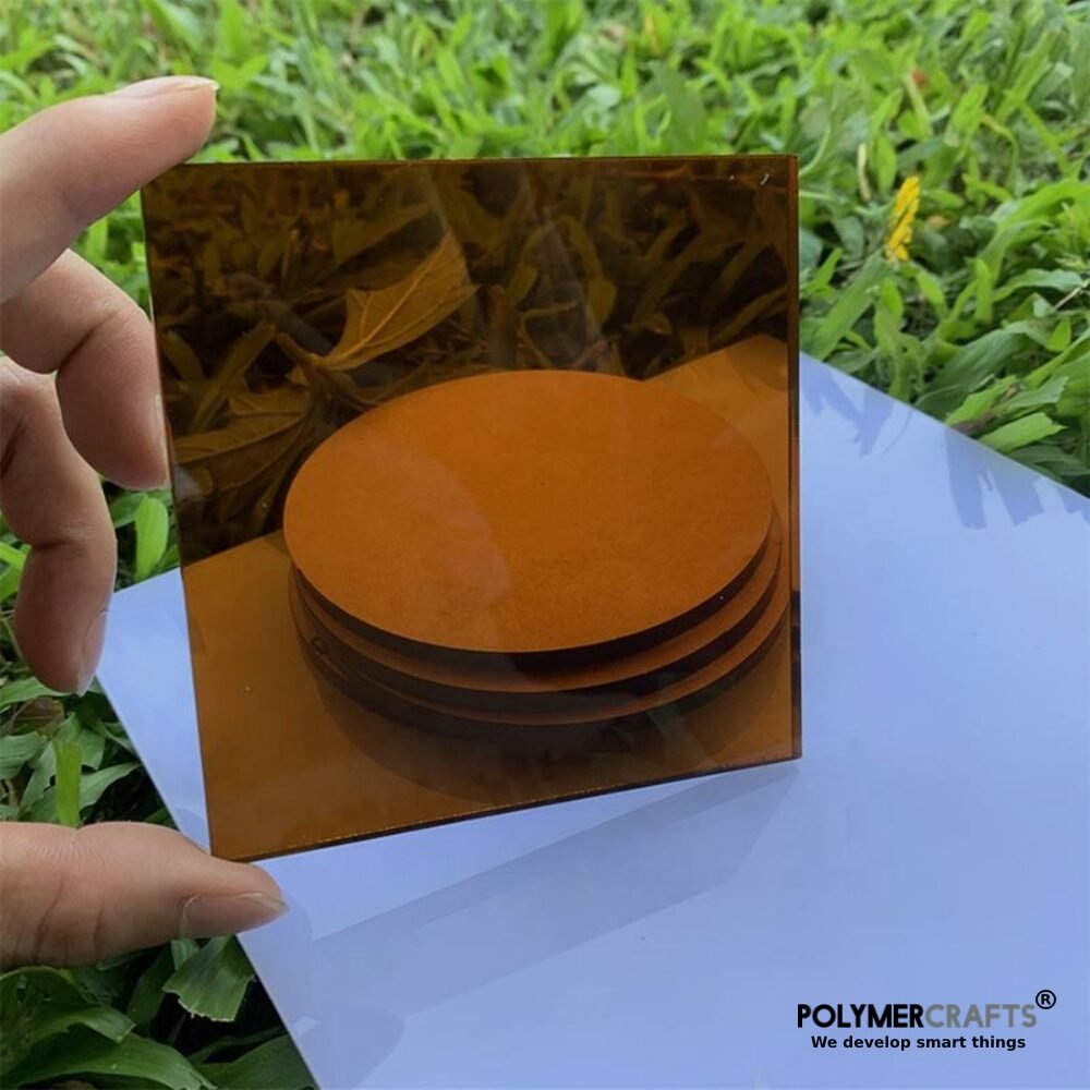 1000X1000-PXL (83) Tinted Bronze Acrylic Sheet ǀ Translucent Acrylic(PMMA)ǀ Custom cut to Size - 12x12 INCHES ǀ Display , DIY Crafts ǀ 2MM THK - Image 1