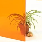 Amber Cast Acrylic 3mmǀ Translucent PMMA ǀ 12X12 INCHES ǀ CNC, Display ,DIY Crafts  ǀ 3MM THK ǀ Orange Tinted Acrylic