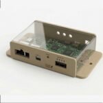 Industrial System Monitor,Custome Enclosure with Matte Texture Base, Clear Viewing Panel, and Integrated Mounting Flanges