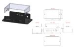 Industrial System Monitor,Custome Enclosure with Matte Texture Base, Clear Viewing Panel, and Integrated Mounting Flanges - Image 2